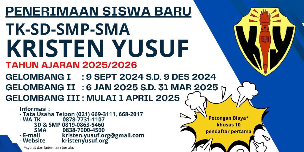 Kristen Yusuf Daftar Penerimaan Siswa Baru